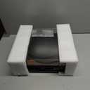 Vinyl Record Player with Bluetooth Input Output, Built-in Stereo Speakers, 3-Speed Turntable LP Player, Full-Size Vintage Vinyl Player, Counterweight, AUX/RCA/Headphone Jack, Walnut (Brown)