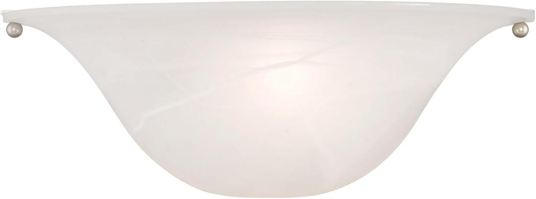 Livex Lighting Wynnewood 1 Light Wall Sconce Satin Nickel Finish