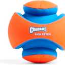 Chuckit! Kick Fetch Ball Dog Toy - Floats in Water - Perfect for Interactive Play - Made with Durable Rubber and Foam - For Large Dogs - Size Large - 8-inch Diameter - Pack of 1