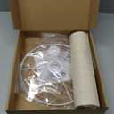 Beige Drum Lamp Shade, 13" Top x 13" Bottom x 10" High, Two Different Top Rings (Spider and UNO Fitter), Lamp Shade for Table Lamps Floor Lamps, Natural Linen Lampshade Replacement, Assembly Required