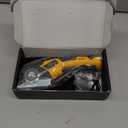 Cordless Electric Scissors: 4V Rechargeable Cardboard Cutter, 3 Blades, Safety Lock & LED Light, Box Cutter for Carton Carpet Plastic Fabric Leather(Yellow