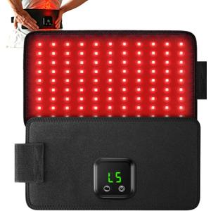 Infrared Red Light Therapy for Body: 5000mAh Rechargeable Cordless Light Therapy Pad for Back Waist Knee Hand Shoulder Relief, 660nm 850nm Red Light Therapy Heating Light Wrap Belt Gift for Women Men