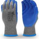 G & F Products Rubber Coated Work Gloves Dozen Pack, Double Layer for Construction, Gardening, Heavy Duty Use (Ocean Blue)