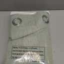 SimpleHome 100% Blackout Light Sage Green Linen Curtains 84 Inch Long 2 Panel Set, Faux Linen Textured for Living Room with White Liner Grommet Curtains for Bedroom