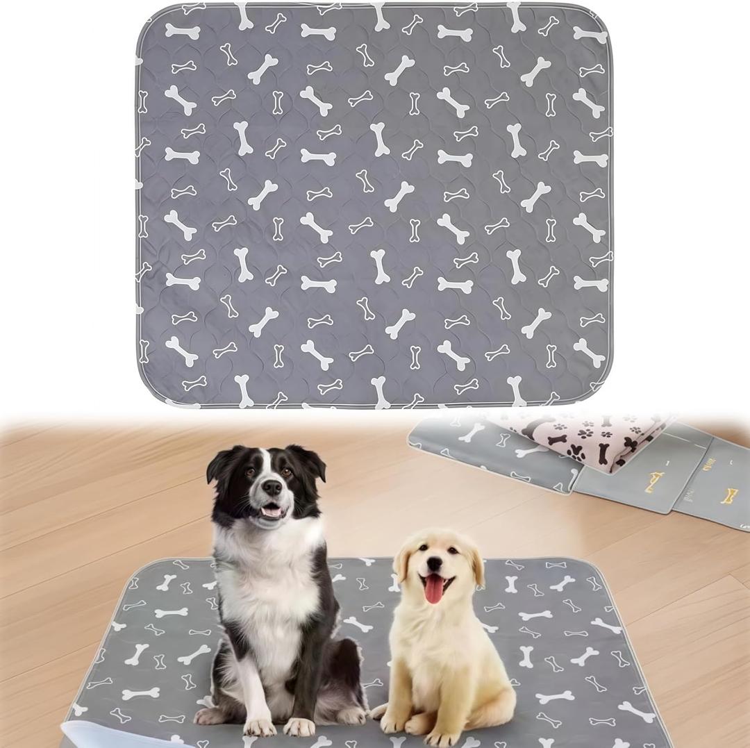 Puppy Pads with Pheromones, Reusable Dog Training Pad, Leak & Odor Proof Washable Potty Pad, Ultra-Durable 4-Layer Leak-Proof Training Mats with Non-Slip Bottom for All Breeds(31.5" W  35.4" L)