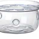 Glass Teapot Warmer, High Heat Resistant Borosilicate Glass Tea Light Warmer, Candles not Included, 5 Inches