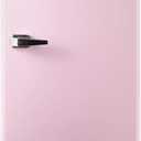 Frigidaire Retro Compact Refrigerator with Chiller, 3.2 cu ft Countertop Fridge, Built-In Bottle Opener, Rounded Corners, Premium, for Office, Bedroom, Dorm Room, Cabin, 18.5D x 20W x 31.5H (Pink)