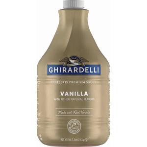 Ghirardelli Vanilla Sauce, 87.3 Ounce Bottle (EXP 11/30/26)
