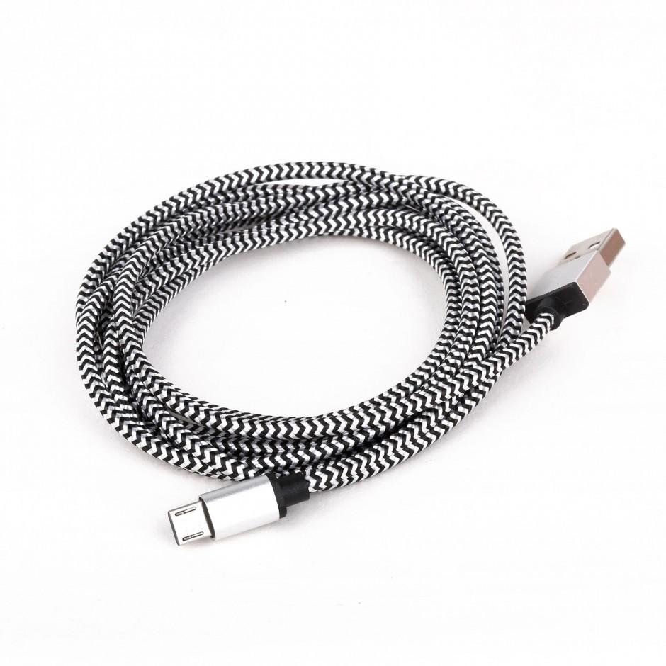 Braided Micro-USB to USB-A cable 
