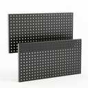 2 Pack Metal Pegboard Panels 24" x 12", Black
Heavy Duty, For Tool Storage, Pegboard Wall Organizer for Garage, Kitchen, Workshop & Office