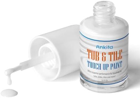 Specialty Tub and Tile Paint, High-Gloss White Tub Paint for Bathtub, Quick-Dry Porcelain paint for Scratches & Chips on Porcelain, Acrylic, Enamel, Cast Iron, Bathtubs, Tiles, Sinks and Toilets(White)