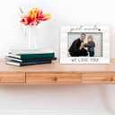 Uncle Gifts Picture Frame 4x6, Uncles Wooden Picture Frame, Christmas Fathers Day Birthday Gifts for Uncles from Niece, Girl Uncle We Love You Decorative Photo Frames for Table Desk Decor