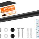 UREZORGEAR 2nd Gen Paper Towel Holder Under Cabinet No Drilling, [More Sturdy] Self Adhesive or Drilling Paper Towel Holder Wall Mount for Kitchen,RV [Fit Mega Paper Towel Roll] SUS304 Stainless Steel