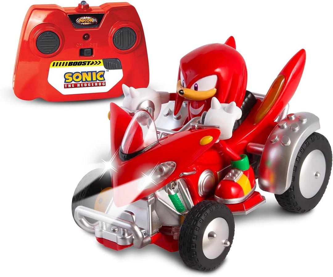 NKOK Sonic NKOK Knuckles ATV R/C (with Lights), For Ages 6 and up, Allows Children to Pretend to Drive and Have Fun at the Same Time! Great Item for Kids