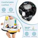 Slevoo Baby Jumper, Baby Door Jumper with Bumper, Play Tray and Two Jingle Rattles, Quiet Bear