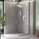 Chrome Shower System with High Pressure 8'' Rainfall Shower Head, Handheld Shower head, Bathroom Luxury Rain Mixer Shower Combo Set Wall Mounted Shower Faucet Rough-in Valve and Trim Kit