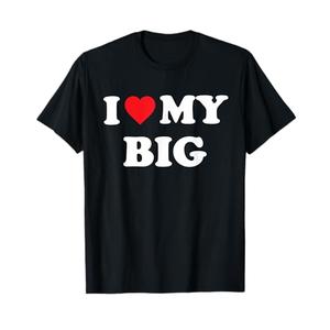 I Heart My Big Funny Matching Little Big Sorority T-Shirt Men's, L