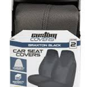 Custom Covers HB Braxton Black Seat Cover 2 Pieces 