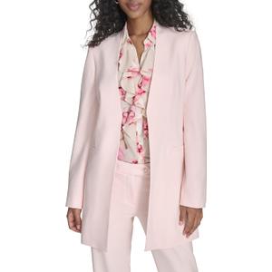 Calvin Klein Women's One Button Lux Blazer (8, Parfait)