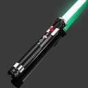 Lightsaber, Smooth Swinging Metal Light Saber, Rechargeable, 16 infinitely Variable Colors and Sound Effects, Dueling Lightsabers,Replaceable Blade FX Light Sabers for Adults Kids Birthday Black 3.0