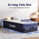 VOSSER Twin XL Air Mattress with Built in Pump Raised,80" Long,Upgraded 18''Inflatable Mattress,Self Inflatable Blow Up Mattress in 2 Mins,Twin Size Air Mattress with Carry Bag for Home,Camping