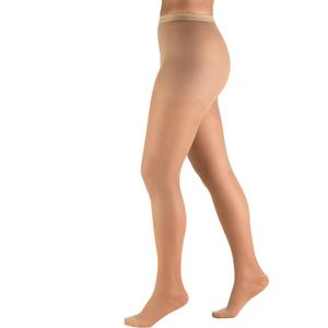 Truform 15-20 mmHg Compression Pantyhose, Sheer 20 Denier Women's Shaping Tights, Beige, Medium