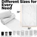 30-33 Gallon Clear Trash Bags Heavy Duty (250 COUNT) - Clear Recycling Garbage Bags 30+ Gallon, 32 Gallon - Made in USA