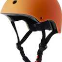 Kids Bike Helmet, Adjustable and Multi-Sport, from Toddler to Youth, 3 Sizes (Small: 18.9" - 21.3", Orange)