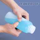 32oz/1000ml Plastic Food Grade Storage Bottles, Wide Mouth HDPE Chemical Reagent Sample Bottle Liquid Containers with Sealed Caps (Translucent, 2 Pcs)