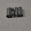 1.75" Butt Joint Band Exhaust Seal Clamp Sleeve,45mm Stainless Steel Exhaust Sleeve Band for Exhaust Pipe, Muffler,Manifolds,Coupler H-031-45