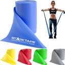 Resistance Bands Professional 8,16, 25, 50 Yards Bulk Rolls. Latex-Free Elastic Physical Therapy Band. No Scent, No Powder - Perfect for Home Exercise, Yoga, Pilates, Gym, Rehab, Workout