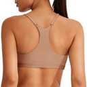 REORIA Women's Racerback Wireless No Padded Comfortable Sleep Bralettes Bras for Women, S