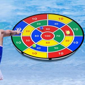 Pool Dart Game Set 29 Inch Large Pool Game Toys Inflatable Floating Dart Board with Sticky Balls Swimming Water Indoor Outdoor Yard Playset, Summer Family Party Birthday Gift