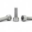 4 x M5-0.8 x 12mm Socket Head Cap Screws, Stainless Steel 18-8 (304), Allen Socket Drive, Full Thread, Bright Finish, 50 PCS