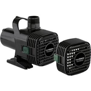 Little Giant F50-5000 5020 GPH Wet Rotor Pump with 20-Ft. Cord for ponds up to 5000 Gallons, Black, 566728