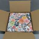 200Pcs Floral Paper Napkin Disposable Watercolor Rose Flower Paper Napkin Decorative Dessert Dinner Hand Towels for Bathroom Wedding Baby Shower Birthday Party(6.5 * 6.5 inch)