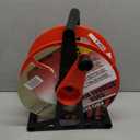 Woods E103 E-103 Wheel, Holds Up to 150 16/3 Extension 125 Feet of 14/3 Gauge Cord, Holiday, Rope, Hose Reel Storage and Light Wire, Heavy Duty Plastic, red and black