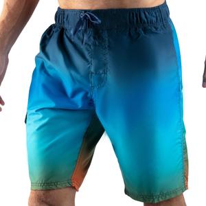 Kanu Surf Bellaire Men's Swim Trunks Quick-Dry Swim Shorts Men, 9" Inseam (Regular & Extended Sizes) (Large, Mirage Navy/Orange)