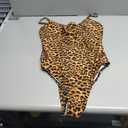 Narecte Sexy One Piece Bathing Suit for Women Tummy Control High Cut One Piece Swimsuit Women's Swim Suit (8-10, Leopard)
