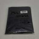 Mrs.Naturall Black 36x54 Inches Long Back Tab Linen Blend Sheer Curtains