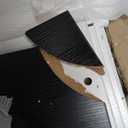 YITAHOME Farmhouse TV Stand for 65 Inch Television Stand, Entertainment Center with Power Outlets and Open Shelf, Rustic Media Console TV Cabinet for Living Room, White/Black