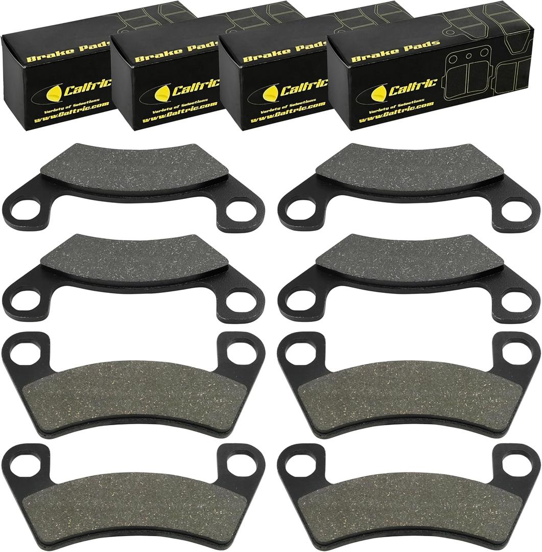 Caltric Front Rear Brake Pads Compatible with John Deere Gator RSX860i XUV550 XUV560 XUV590E XUV590i XUV590M (S.N 040001-)