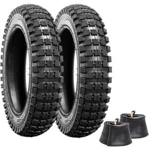 12.5x2.75 Replacement Knobby Tire and Inner Tube, 2Sets for Razor MX350 MX400 Dirt Rocket, X-Treme X-560, Compatible with 12 1/2x2 3/4 Electric Scooters