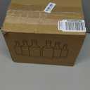 Mfacoy Set of 6 Glass Bottles, 12 oz Clear Bottles, Heavy Base Glass Bottle with T-Top Cap, Bottle for Beverages Drinks Oil Vinegar Kombucha Beer with Cork Stopper Airtight Lid