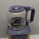 West Bend Timeless 12-Cup Programmable Coffee Maker with Brew Strength Selector for Hot and Iced Coffee, Includes 1-4 Cup Brew Option and Permanent Filter (Blue/Gold)