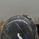 Mayfair Padded Toilet Seat, Cushioned Soft Vinyl over Wood Core Seat, Secure Hinges, Easy Clean, Made in USA, Round, Black