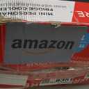 Frigidaire Mini Personal Fridge Cooler, Countertop, Holds Up to 10L/15 Cans, Brushed Black Stainless Rugged Design, Portable for Skincare, Makeup, Car, Office, Bedroom, Dorm Room, or Cabin