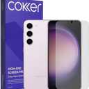 COKER [2 PACK Korean Precision Matte Screen Protector for Galaxy S22/S23 Plus Shatterproof 9H Matte Film [Anti Glare & Anti-Scratch] [Anti Fingerprint] for Galaxy Samsung S22/S23 Plus