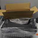 4 Pcs Stackable Wire Baskets for Pantry Organizers and Storage,Vegetable Fruit Basket for Countertop,Kitchen Storage Metal Baskets,Produce Potato Onion Storage Bin,Black