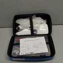 Handheld Sewing Machine Heavy Duty, with Blue Leather Storage Case and 110-Piece Sewing Kit, Mini Portable, Ideal for Adults & Beginners, Complete Set of Quick Home Clothing Repair Tools, Good Gift